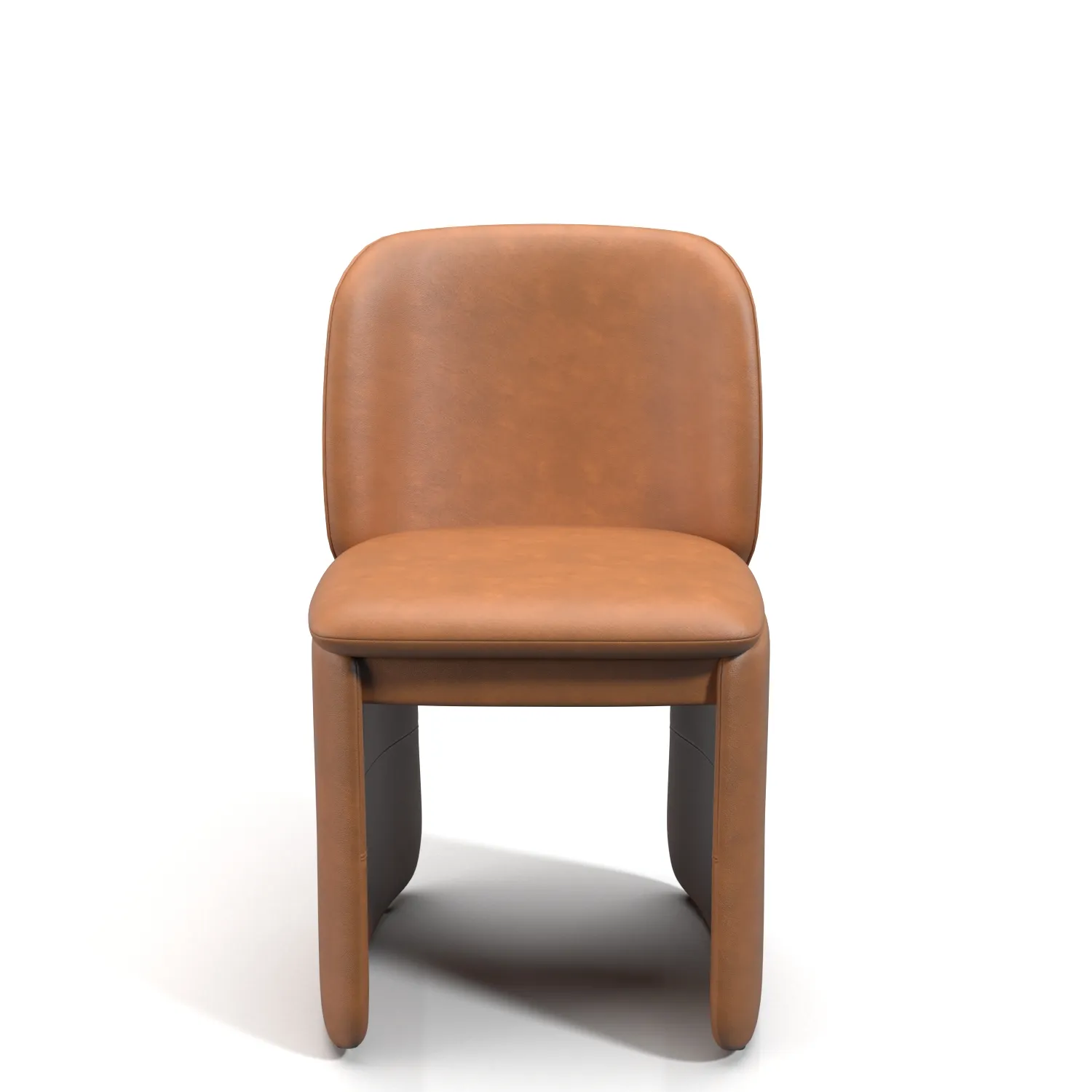 Evie Leather Dining Chair PBR 3D Model_04